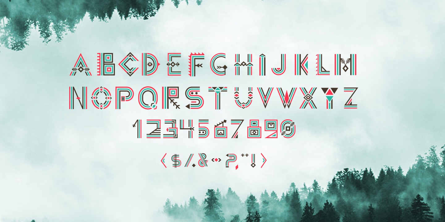 Beispiel einer Aleut Regular-Schriftart